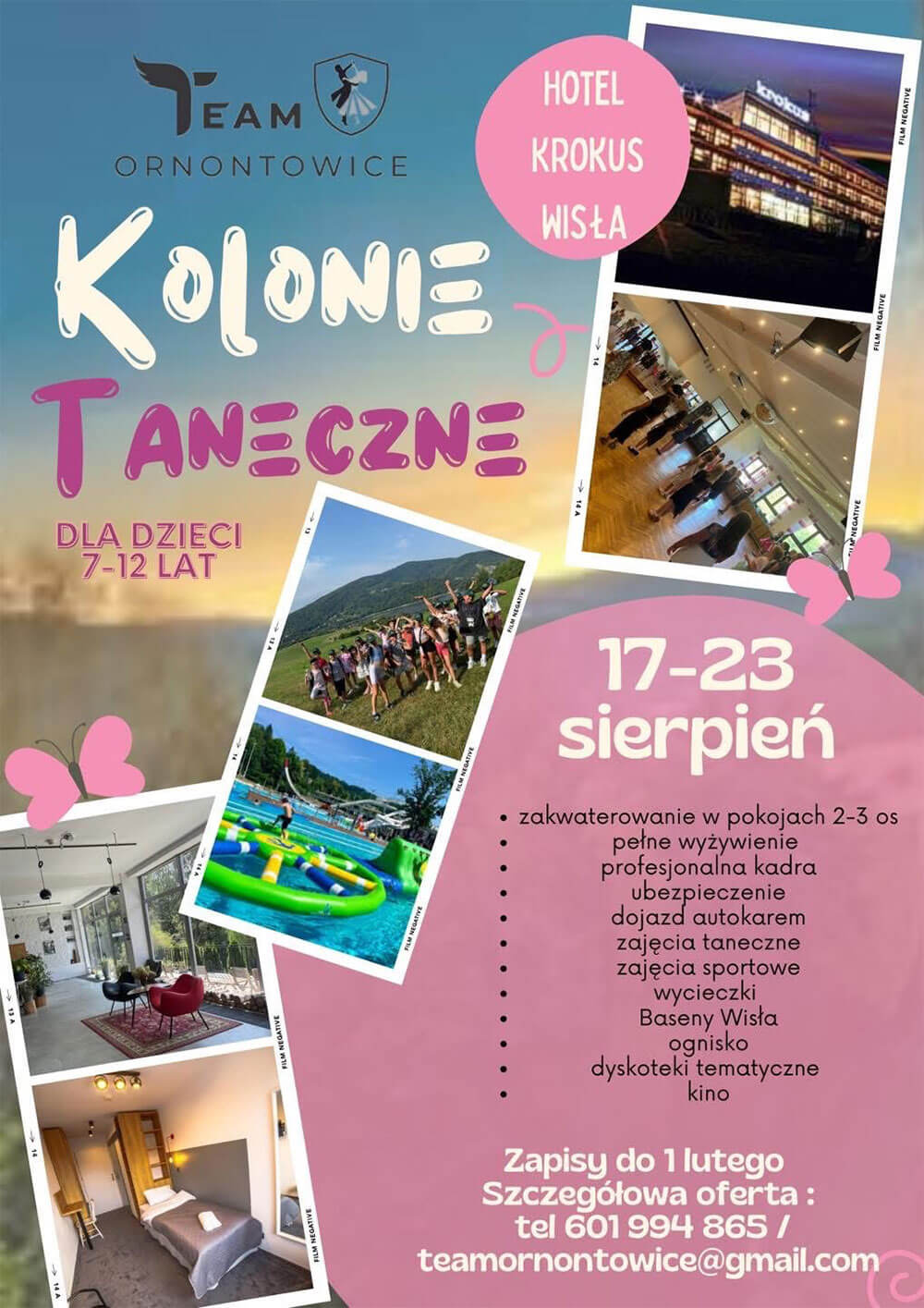 Kolonie taneczne dla dzieci 7-12 lat